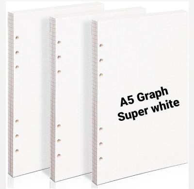 SMKT A5 Planner Refill A5 Planner/Organizer Unruled 200 Pages(White, Pack of 2)