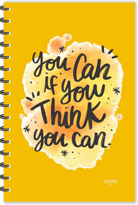 ESCAPER If you think You Can..!! Motivational Quotes Diary (Ruled-A5), Quotes on Diary A5 Diary Ruled 160 Pages(Multicolor)