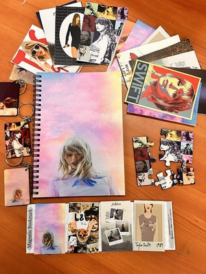 craft maniacs TAYLOR SWIFT GIFTING COMBO A5 Diary RULED 120 Pages(Multicolor)