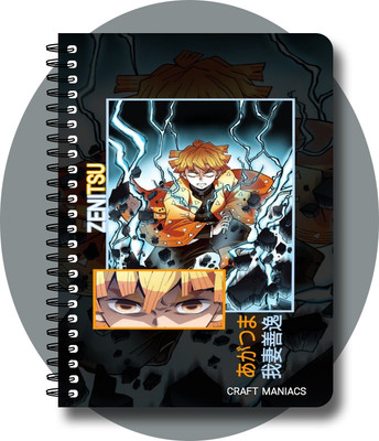 craft maniacs demon s DIARY A5 Notebook RULED 160 Pages(Multicolor)