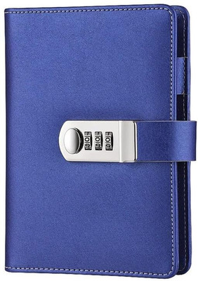 KIZJORYA To do List Regular Diary Single Rule 192 Pages(Blue)