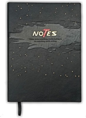 CuckooDiaries Notepad A5 Notebook Single Rule 208 Pages(Black)