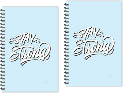 ESCAPER Stay Strong Motivational Quotes Diaries (Ruled - A5 Size - Pack of 2 Diaries), Quotes on Diaries A5 Diary Ruled 160 Pages(Multicolor, Pack of 2)