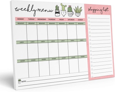 Inkdotpot Meal Planner Regular Planner Unruled 54 Pages(Pink)