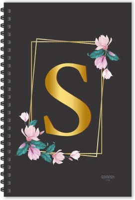 ESCAPER S letter diary (Ruled - A5), S initial Diary, S alphabet Notebook A5 Diary Ruled 160 Pages(MulticolorS)