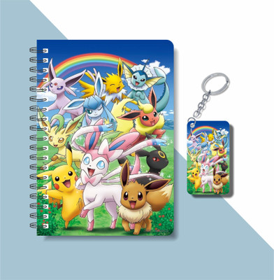 craft maniacs POKEMON 2023 NOTEBOOK COLLECTION A5 Notebook RULED 160 Pages(White)