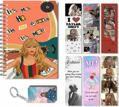 craft maniacs 2023 TAYLOR DIARY + TWO FREEBIE COLLECTION A5 Notebook RULED 160 Pages(Multicolor)