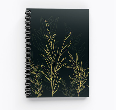 RJPRINTS RJ Prints A5 Notebook Unruled 160 Pages(Dark Green)