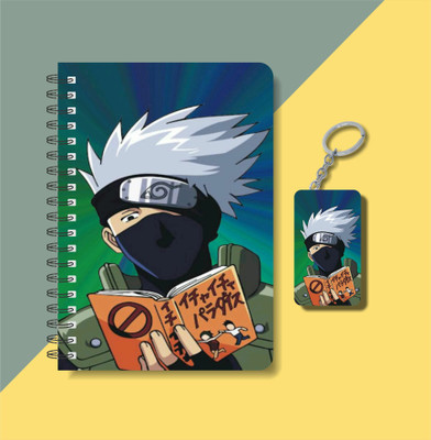 craft maniacs A5 NOTEBOOK + KEYCHAIN COLLECTION A5 Notebook RULED 160 Pages(Black, White, Green)