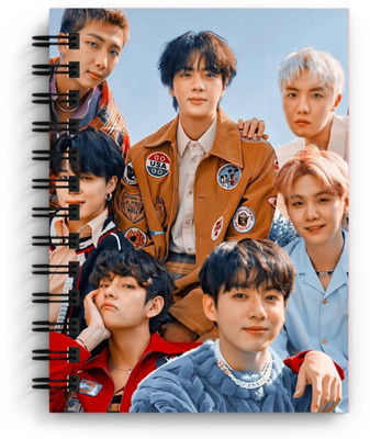 craft maniacs BTS 2023 BEST SELLER COLLECTION A5 Notebook RULED 160 Pages(BTS GO USA GO SMILES)