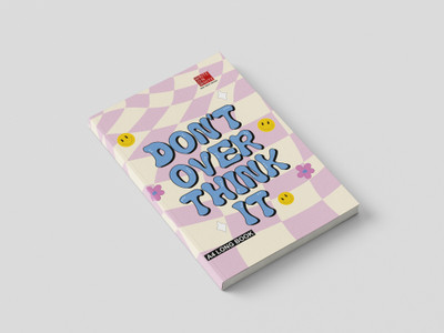 WRITE ON WHITE LIGHT PURPLE CHECKERBOARD DESIGN COLLECTION OF A4 Notebook Rulled 400 Pages(LIGHT PURPLE)