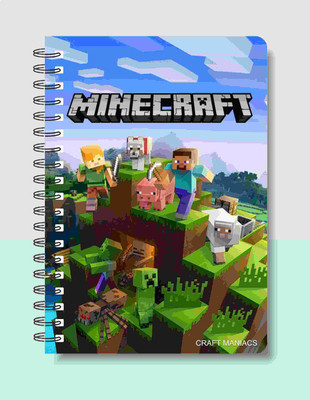 craft maniacs MINECRAFT DIARY A5 Diary RULED 120 Pages(Multicolor)