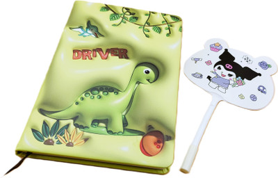 Paper Bear Dinosaur A5 Diary Designer 80 Pages(Green)
