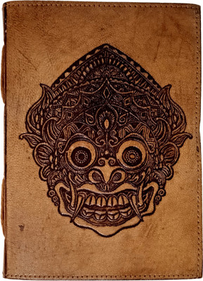 Purpledip Egyptian Drawings Handmade Regular Diary Unruled 200 Pages(Brown)