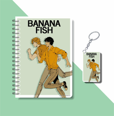 craft maniacs BANANA FISH COLLECTION A5 Notebook RULED 160 Pages(Multicolor)