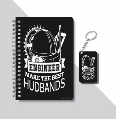 craft maniacs ENGINEER COLLECTION A5 Notebook RULED 160 Pages(White)