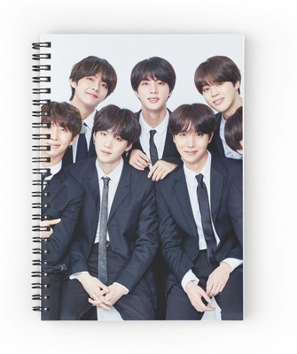 craft maniacs BTS DIARY A5 Notebook RULED 160 Pages(Multicolor)