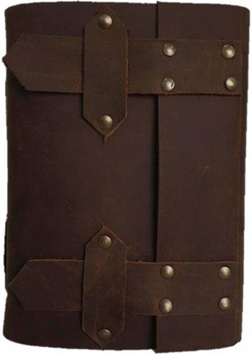 Anshika International personal organizer A5 Diary unruled 100 Pages(Brown)