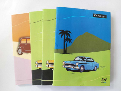 NATH JI Notebook Regular Notebook Ruled 200 Pages(White, Pack of 10)