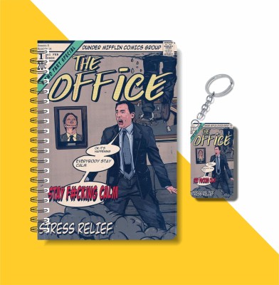 craft maniacs OFFICE SITCOM 2023 DIARY & KEYCHAIN A5 Diary RULED 120 Pages(Multicolor)