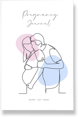 Rays Of Ink Pregnancy Journal for Mom to Be A5 Journal Printed Sheets 112 Pages(Multicolor)