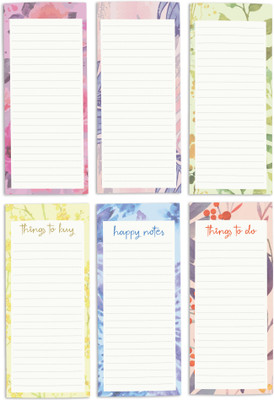 Inkdotpot Notepad Regular Note Pad Unruled 6 Pages(Multicolor, Pack of 6)