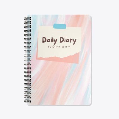 Scribbly Spiral A5 Notebook Ruled, Unruled 60 Pages(MUTLICOLOUR)