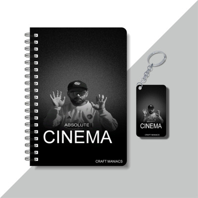 craft maniacs CRICKET 2025 DIARY & WOODEN KEYCHAIN A5 Diary RULED 160 Pages(Multicolor)