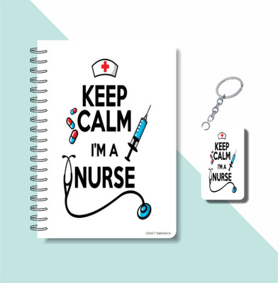 craft maniacs 2023 DOCTOR DIARY + KEYCHAIN A5 Notebook RULED 160 Pages(Multicolor)