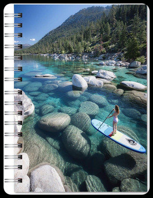 Family store Spriral pad Regular Notebook Single Ruler 500 Pages(Multicolor)