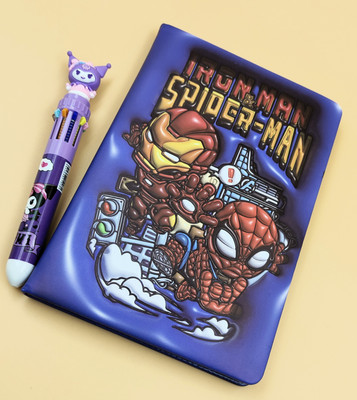 Paper Bear Spiderman A5 Diary Designer 80 Pages(Blue)