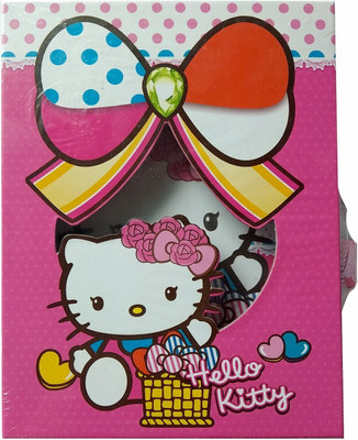 Furnish Marts Hello Kitty Diary with Lock Case for Kids Gifts Options A6 Diary Yes 60 Pages(Multicolor)