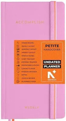 NEORAH 2025 ACCOMPLISH UNDATED Planner Diary PETITE | Undated HARDCOVER Planner | Regular Planner Squared 176 Pages(Lavander)