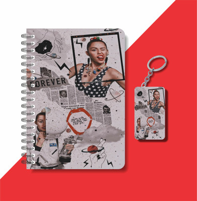 craft maniacs A5 NOTEBOOK + KEYCHAIN COLLECTION A5 Notebook RULED 160 Pages(Black, White, Multicolor)