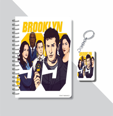 craft maniacs BROOKLYN NINE NINE COLLECTION A5 Diary RULED 160 Pages(Multicolor)