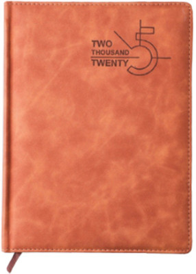 New Year 2025 Diary A5 Diary Ruled 200 Pages(Brown)