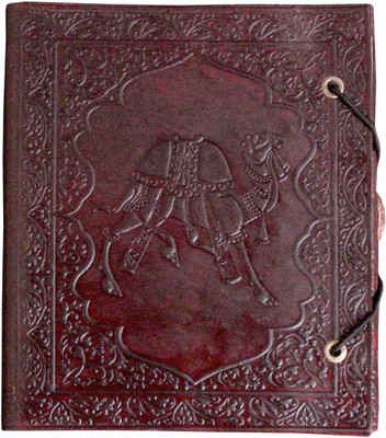 Pranjals House real leather diary A5 Diary unruling 100 Pages(Brown)