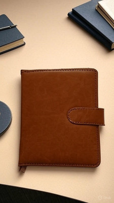 GetGoods Notebook A5 Diary ruled 300 Pages(Tan)