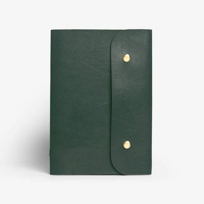 The Messy Corner Travel Notebook Daily Planner for Men and Women, 105 GSM, 140 Ruled pages A5 Diary Plain 140 Pages(Green)