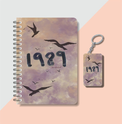 craft maniacs A5 NOTEBOOK + KEYCHAIN COLLECTION A5 Memo Pad RULED 160 Pages(Black, White)