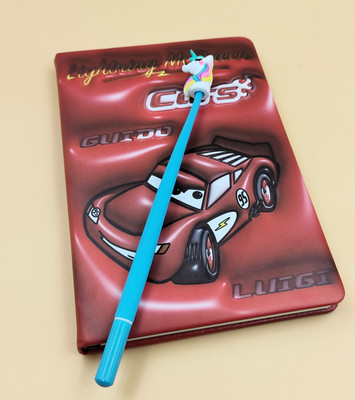 Paper Bear Car A5 Diary Designer 80 Pages(Red)