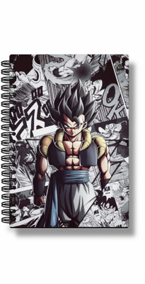 buddytales Goku Dragon Ball z anime notebook A5 Notebook unruled 120 Pages(Multicolor)