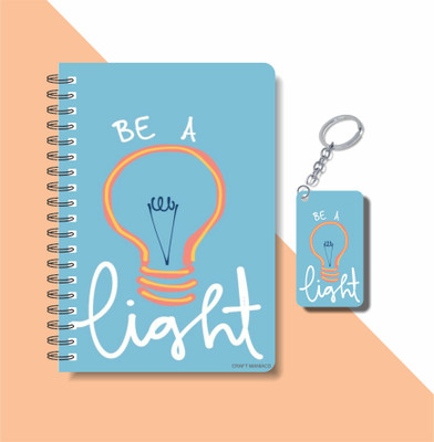 craft maniacs POSTERS 2023 DIARY & KEYCHAIN A5 Notebook RULED 120 Pages(Multicolor)