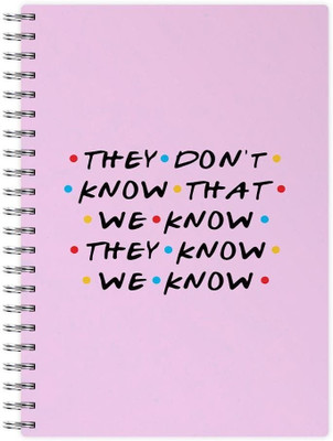 craft maniacs F.R.I.E.N.D.S NOTEBOOK A5 Diary RULED 160 Pages(Multicolor)