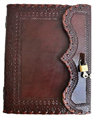 RSN Travel Diary A5 Notebook Unruled 100 Pages(Brown)