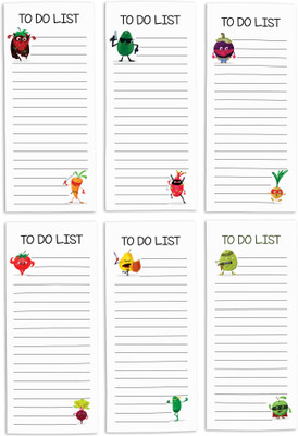Inkdotpot Notepad Regular Note Pad Unruled 6 Pages(White, Pack of 6)
