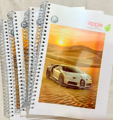 Gospiral Ruled notebook A4 Notebook Ruled 200 Pages(White, Pack of 5)