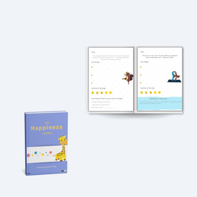 ekdali My Happiness Journal A5 Journal Ruled 120 Pages(Multicolor)