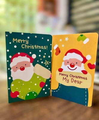 Le Delite christmas santa A5 Note Book 2 80 Pages(Multicolor, Pack of 2)