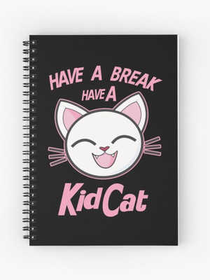 craft maniacs KITTY COLLECTION A5 Note Book RULED 160 Pages(Black)
